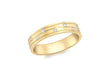 9ct Yellow Gold 0.05t Diamond Set Band Ring