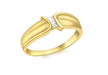 9ct Yellow Gold 0.05t Baguette Diamond Ring