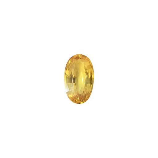 5.13ct Oval Faceted Golden Yellow Sapphire 13.7x8.2mm - Dynagem