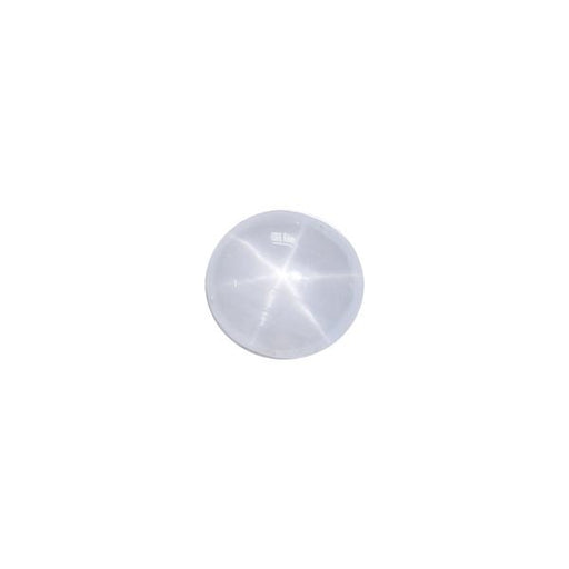 4.27ct Round Cabochon White Star Sapphire 8.9-8.5mm - Dynagem