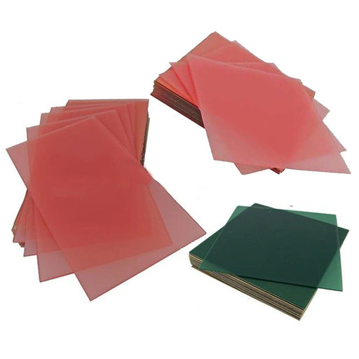 Wax Sheets (Green) 20 Gauge (0.91mm Thick), 100 x 100mm - Dynagem 