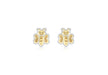 9ct 2-Colour Gold Bumble Bee Stud Earrings