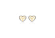 9ct 2-Tone Gold 9mm x 7.5mm 'Tree of Life' Stud Earrings