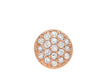 9ct Rose Gold 0.05t Pave Set Diamond 6mm Round Pendant