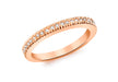 9ct Rose Gold 0.15t Diamond Set Eternity Ring