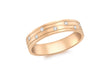 9ct Rose Gold 0.05t Diamond Band Ring