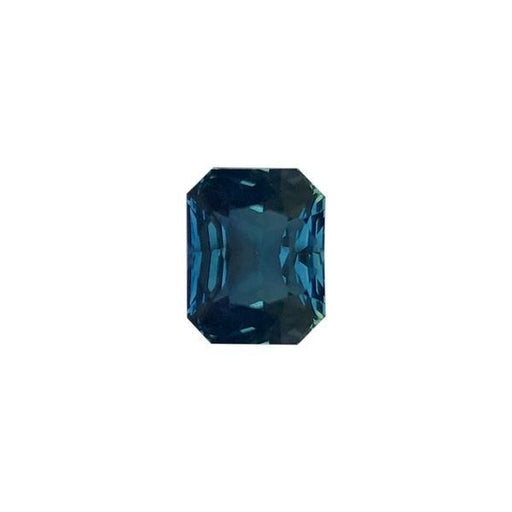 4.57ct Blue-Green Colour Octagon Cut Sapphire Certified Unheated 9.9x7.8mm - Dynagem