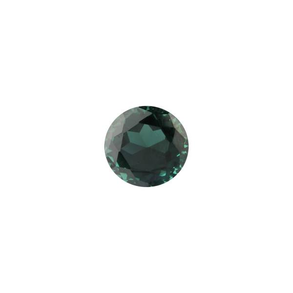 4.18ct Round Blue-Green Faceted Tourmaline 10x6.5mm - Dynagem 