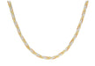 9ct 3-Colour Gold 3-Plait Textured Herringbone Necklace  46m/18"9