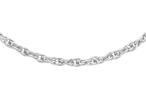 9ct White Gold 16 Prince of Wales Chain 41m/16"9