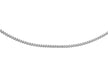 9ct White Gold 20 Diamond Cut Curb Chain 41m/16"9