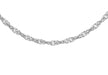 9ct White Gold Twist Curb Chain 41m/16"9