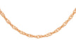 9ct Rose Gold 50 Twist Curb Chain 46m/18''9