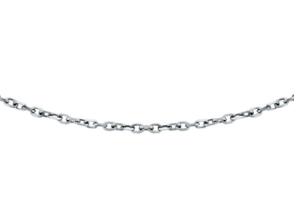 9ct White Gold Trace Chain