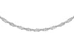 9ct White Gold 2.3mm Twist Curb Chain 46m/18"9