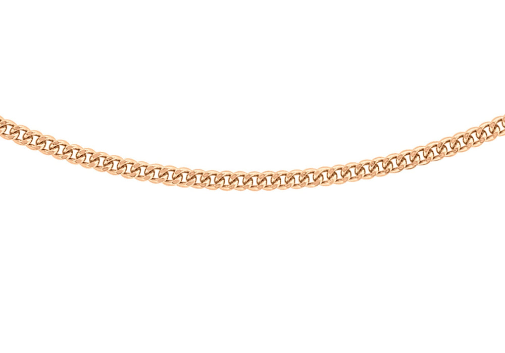 9ct Rose Gold 30 Adjustable Curb Chain