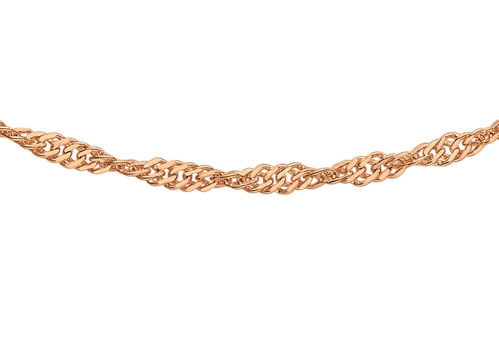 9ct Gold Red 25 Twist Curb Chain