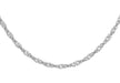 9ct White Gold 25 Twist 20" Curb Chain