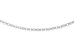 9ct White Gold 1.2mm Round Belcher  Chain 41m/16"9