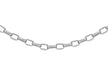 9ct White Gold 100 Diamond Cut Oval Belcher  Chain 41m/16"9