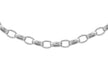 9ct White Gold 130 Oval Belcher  Chain 41m/16"9