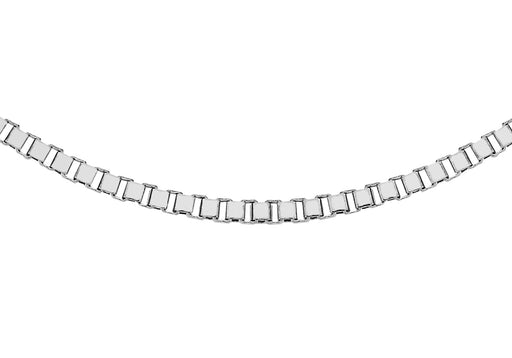 9ct White Gold 30 Venetian Box Chain 46m/18"9