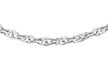 9ct White Gold 40 Diamond Cut Prince of Wales Chain 41m/16"9