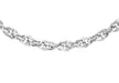 9ct White Gold 60 Diamond Cut Prince of Wales Chain 41m/16"9