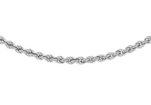 9ct White Gold 60 Hollow Rope Chain 46m/18''9