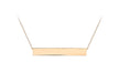 9ct Rose Gold Horizontal Bar Adjustable Necklace