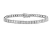 9ct White Gold 1.00t Diamond Square Tennis Bracelet 18m/7"9