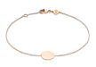 9ct Rose Gold 10mm Disc Adjustable Bracelet 18m/7"-19m/7.5"9