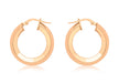 9ct Rose Gold 22mm Square Tube Creole Earrings