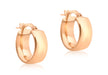 9ct Rose Gold 14mm Band Creole Earrings