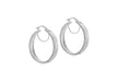 9ct White Gold 6mm Round Disc Earrings