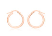 9ct Rose Gold 16mm Creole Earrings