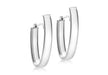 9ct White Gold Polished Huggy Earrings