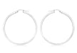 9ct White Gold 35mm Polished Creole Earrings