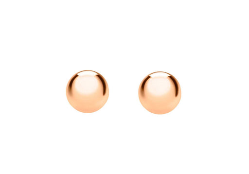 9ct Rose Gold 7mm Ball Stud Earrings