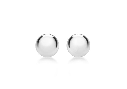 9ct White Gold 8mm Ball Stud Earrings