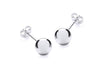 9ct White Gold 7mm Ball Stud Earrings