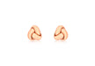 9ct Rose Gold 6mm Knot Stud Earrings