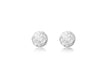 9ct White Gold 4mm Diamond Cut Ball Stud Earrings