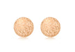 9ct Rose Gold 10mm Diamond Cut Ball Stud Earrings