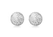 9ct White Gold 10mm Diamond Cut Ball Stud Earrings