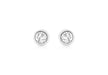 9ct White Gold 0.20t Diamond 4.5mm Round Stud Earrings