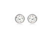 9ct White Gold 5mm Zirconia  Stud Earrings