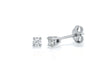 9ct White Gold 0.25t Diamond Solitaire 3mm Stud Earrings