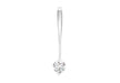 9ct White Gold 5mm Zirconia  Drop Pendant