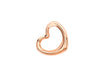 9ct Rose Gold 14mm x 12mm Heart Slider Pendant